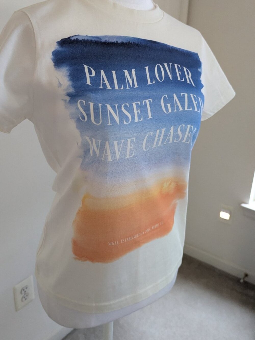Women's t-shirt-Miami Beach theme-Size S